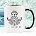 YouNique Designs Let That Shit Go Mug 11 Ounce Sloth Coffee Mug Meditation Gifts