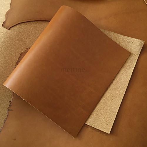Genuine Thick Cowhide Leather Hide Pieces Leather Scraps Side Crafts Sheath - Brown