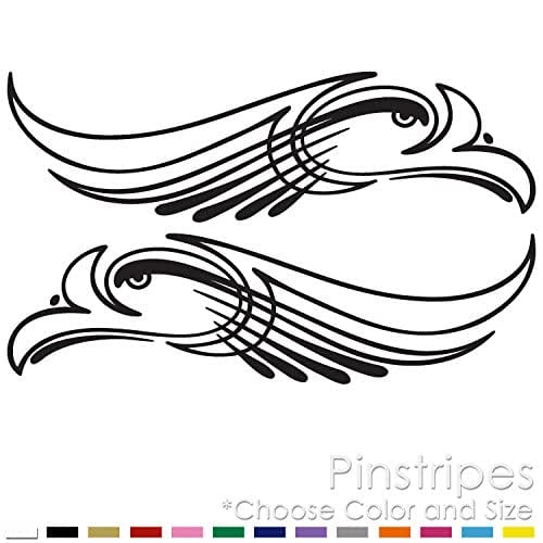 Pinstripes Car Bike Chopper Harley Fender Tank Helmet