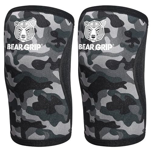 BEAR GRIP Premium 7mm Knee Sleeves (Pairs) - L