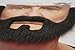 Mustaches Self Adhesive Fake Beard, Novelty, On Bail False Facial, Costume Accessory for Adults, Brown Color
