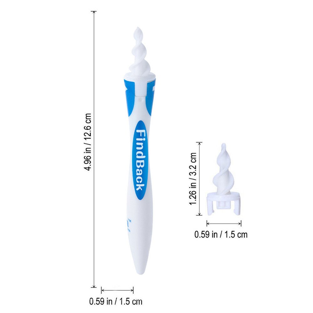 Ear Cleaner Earwax Removal Kit with Soft Spiral Cleaner Prevent Ear-Pick Tools Ear Care Kit with 16 Replacement Tips
