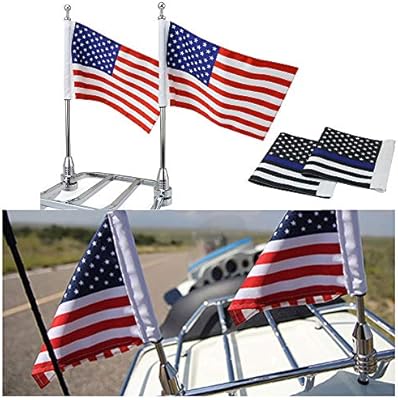 Amazon Com 6 X 9 America Flag Banner Custom With Chrome Rear