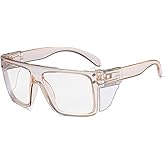 BEASVFE Photochromic Anti Bluelight UV400 Auto-Darkening Clear to Smoke Lens Transitional ANSI Z87.1 Safety SunglassesGlasses