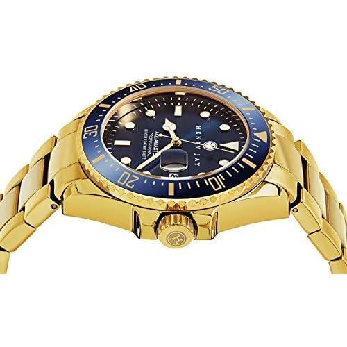henry jay mens stainless steel specialty aquamaster professional dive watch
