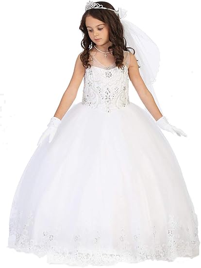 Amazon Tip Top Kids Dress ガールズ Us サイズ 8 カラー ホワイト フォーマル 通販