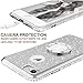 OCYCLONE iPhone 8 Case, iPhone 7 Case, Cute Glitter Bling Diamond Rhinestone Bumper with Ring Grip Kickstand Protective Thin Girly iPhone 8 Case/iPhone 7 Case for Women Girl - Silver