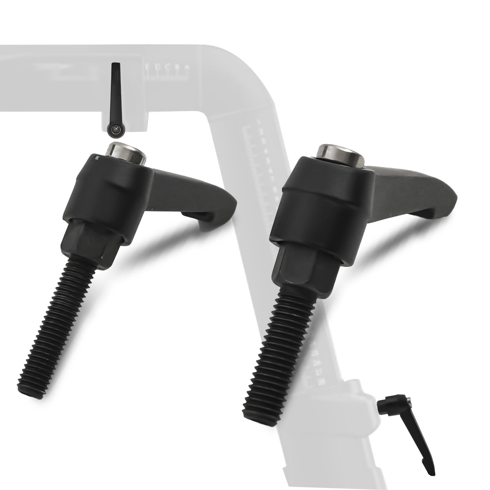 Photo 1 of 2PCS Exercise Bike Seat an Handle Height bar Adjustment Lever Compatible with Peloton Bike Replacement Parts, Adjustable Alloy L-Handle Accessories