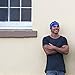 KOOSHOO Organic Navy Blue Men's Headband Proudly Made in The USA Men's Head Wrap; Perfect Crossfit Headband & Hiking Head Covering.