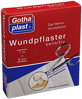 Gothaplast wound plaster sensitive 8cm x1m cut, 1 pc