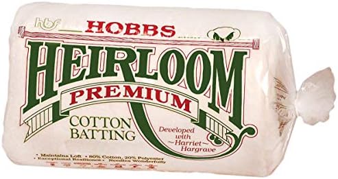 Heirloom Premium Cotton Blend 72" x 90" Batting