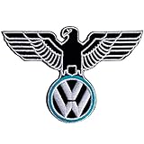 VW Volkswagen German Eagle Embroidered Iron on Patch