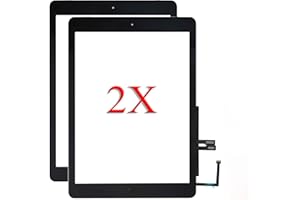 TPHAELAY for iPad 6 6th Gen A1893 A1954 Screen Replacement 2 Pack 9.7 Inch Digitizer, for iPad 6 6th Gen Touch Screen Digitizer Replacement with Home Button(Black)