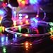Lalapao Rope Lights 120 LED Battery Operated Xmas Fairy String Lights Waterproof Outdoor lights decorations Timer Decor for Tree Indoor Garden Patio Lawn Christmas Holiday Wedding Party (Multi Color)