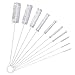eBoot 10 Pieces Nylon Tube Brush Pipe Cleaning Brushes, White