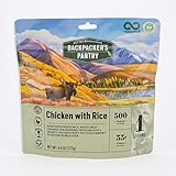Backpacker's Pantry Outdoorsman Chicken and Rice, 1 Serving Per Pouch, Freeze Dried Food, 33 Grams of Protein, Gluten Free