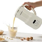 Nut Milk Maker Machine, 40.6oz 8-in-1 Almond Soy Oat Milk Maker | 8-in-1 Stainless Steel Plant Based Milk Maker for Almond, Oat &amp; Soy Milk, Self-Cleaning, Fresh Homemade Dairy-Free