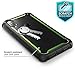 i-Blason Case for iPhone X 2017/ iPhone Xs 2018, Ares Full-Body Rugged Clear Bumper Case with Built-in Screen Protector (Green), Black/Green