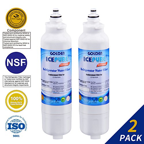 2 PACK, Refrigerator Replacement Filter Accessory Compatible W/ LG LT800p, Kenmore 46-9490, 9490, 469490, R-9490, LG ADQ73613401, ADQ73613402, - Thumbnail 7