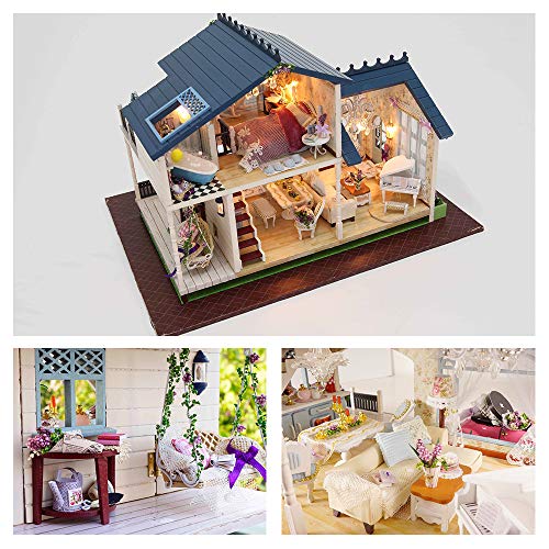 Kit De Casa De Muñecas En Miniatura – Maqueta Para Montar Con Accesorios, Ideal Para Regalar Y Decorar