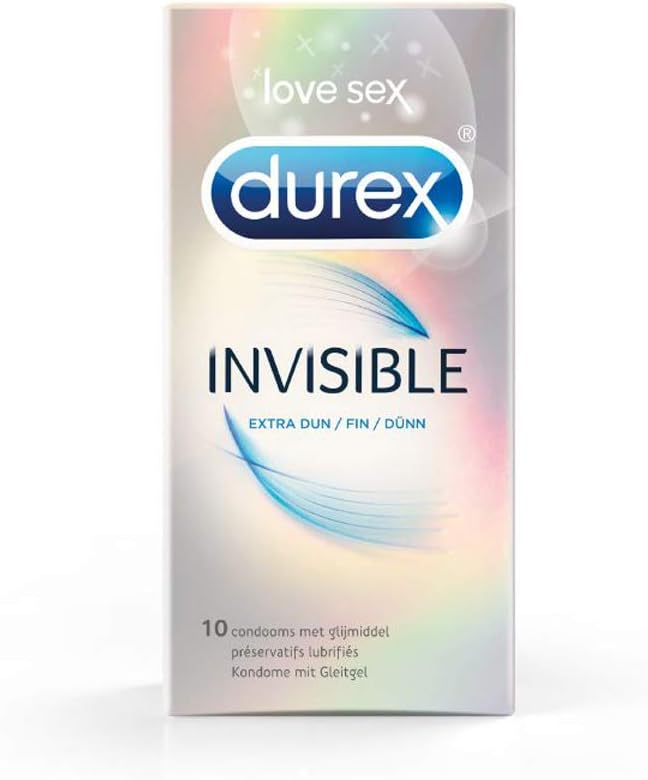Durex Invisible Extra Fine Extra Lubricated 10 Condoms Amazon.co.uk Health & Personal Care