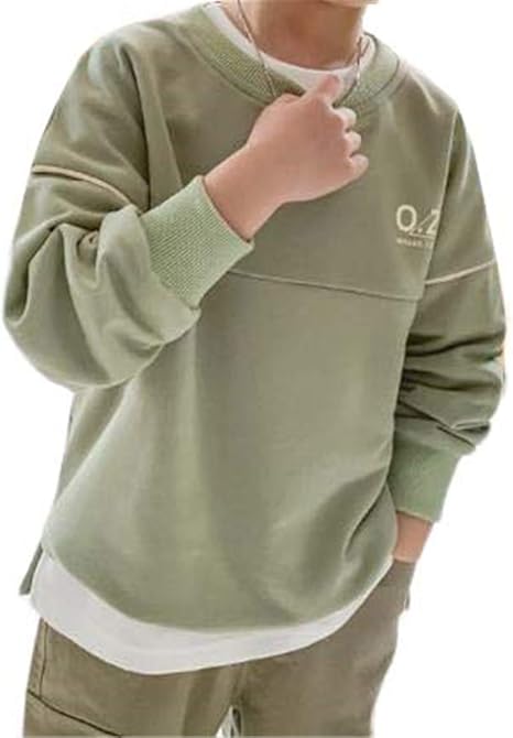 Amazon ボーイズ トレーナーパーカー プルオーバー スウェット ジュニア 子供服 トップス Tシャツ かっこいい シンプル トレーナー パーカー 通販