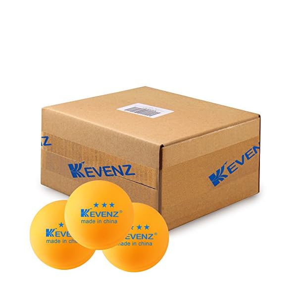 KEVENZ 60Pack 3 Star Ping Pong Balls,Advanced Table Tennis Ball,Bulk Outdoor Ping Pong Balls