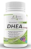 DHEA Supplement 50mg for Balanced Hormone levels, Optimal Body Function, Boost energy levels, mood and fight stress.