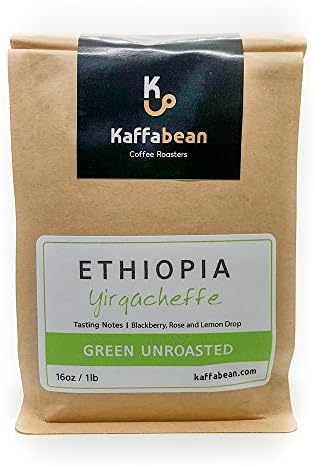 Ethiopian Yirgacheffe Coffee, Green Unroasted Coffee Beans (1lb)