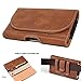 AISCELL Belt Clip Pouch Brown Wallet Leather Case Belt Loop Holster 6.6x3.5x0.6 Inches,Compatible iPhone 11, 11 Pro Max, Xs Max,XR,8 Plus,7 Plus,6 6S Plus,with Hybrid Protective Cover Case 09 Bn