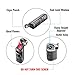 Cobber Torch Cigar Lighter, Windproof Butane Fuel Lighter for Smoking Quad 4 Jet Red Flame Refillable Butane Cigar Lighter with Punch, Large Size (Gunmetal Gray)