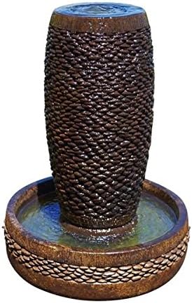 Henri Studio 2 Piece Slender Shimmering Stones Fountain, Relic Roho-Eligante