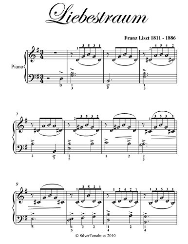 Liebestraum Liszt Elementary Piano Sheet Muic