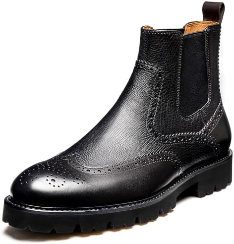 Men\'s Classic Elastic Chelsey Boots- Cestfini Amazon.com | Cestfini Chelsea Boots Men Classic Elastic  main image 2