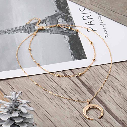 5 Jovono+MultiLayered+Necklaces+Crescent+Necklace