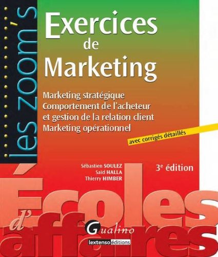 Zoom'S Exercices de Marketing ,TroisiÃƒÂ¨me Edition by (Paperback)