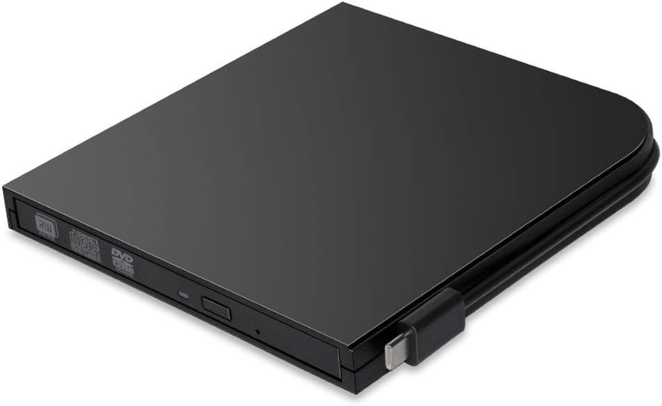 Globalflashdeal Bluray Drive, Type-C External USB 3.0 Bluray Drive BD-RE BD-RW Burner Blu-ray Writer DVD Recorder Writer DVD+/-RW DVD-RAM 3D Player for Wind8/8.1/10/Mac Black