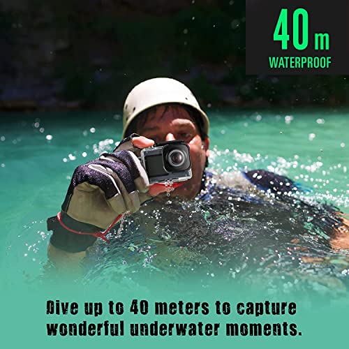 icefox Action Camera 4K Underwater Camera Waterproof 40M Ultra HD 20MP Camera 170 ° Ultra Wide