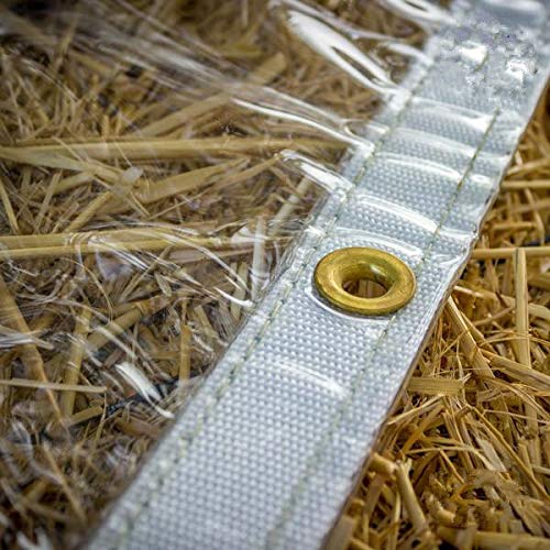 Clear PVC Vinyl Tarp Glass Patio Panels Fire Retardant (Choose Size