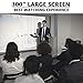 1080P Projector,XINDA 5000 Lux Projector with 300″Display,±50°4D Keystone Correction with X&Y Zoom,4K Home Theater Projector,Home &Business Projector for TV Stick,Smartphone,PC,Box,PS4,HDMI,VGA,USBthumb 3