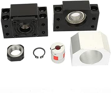 1 tornillo de bola y 2 piezas BF20 / BK20 tuerca de tornillo y 1 pieza