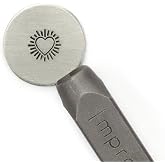 ImpressArt - Heart Burst Metal Stamp, Arts &amp; Crafts Jewelry Stamping Tools, Steel Punch for Handmade Designs &amp; Love Gifts Ideas (6mm)