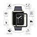 Apple Watch 42mm Screen Protector, Amoner iWatch Tempered Glass Screen Film [Full Coverage][2.5D Curved Edge] for 42mm iWatch Series 3/2/1 (Black)