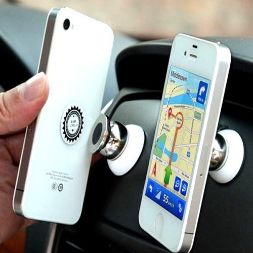 Magnetic Cell Phone Holder | For All Vehicles, Phones &amp; Tablets | Universal Design | Universal Magnetic Holder | 360°Rotation Magnetic Car Mount Holder for Cell Phone GPS Tablet |