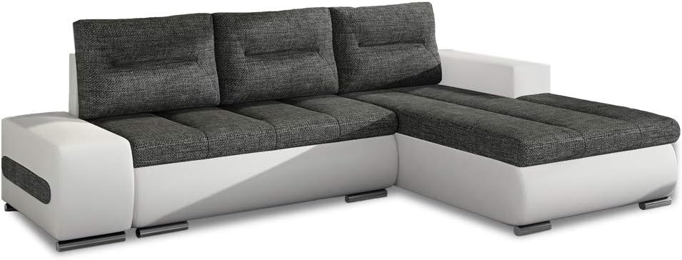 Intensedeco Canapé Dangle Droit Convertible Santiago Gris