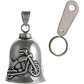Motorcycle Ride Bell, Stainless Steel Guardian Motorbike Angel Bells, Gremlin Bell Motorcycle Accessories