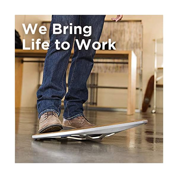 Premium-Balance-Board-for-Standing-Desk-Wooden-Wobble-Board-for-Under-Desk-Exercise-by-FluidStance FluidStance The Level® Standing Desk Balance Board | | Work, Home Office | Adult Stand Up Desk Exercise Accessory…