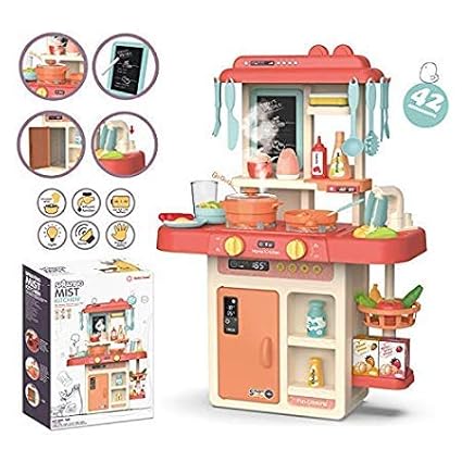 Tominyc Real Kitchen Playset For Kids Play Kitchen With Realistic