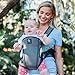 Cozy 4-in-1 Convertible Baby Carrier (Grey) - The Ergonomic Infant Carrier with Additional Padding in The Straps for Your Comfort. Ideal for Newborn to Toddler with 4 Ways to Carry
