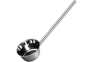 TOMETURE Long Handle Stainless Steel Water Ladle Kitchen Dipper for Gardening and Cooking with Thickened